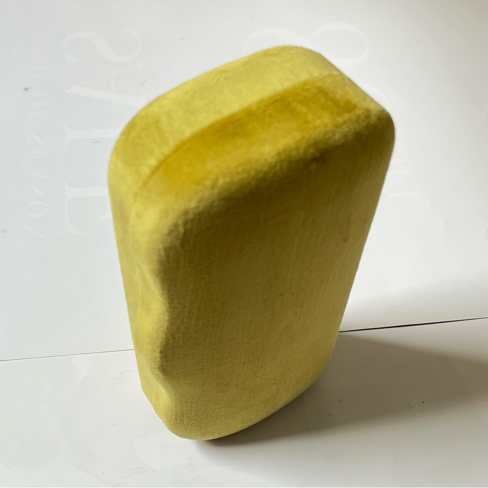 Gucci Yellow Velvet Eyewear Case W/care booklet cleaning cloth dust cover bag - Picture 5 of 8